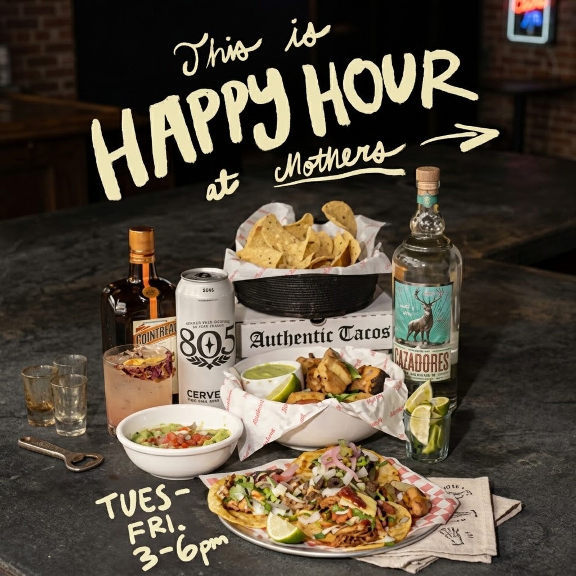 happy hour at mothers